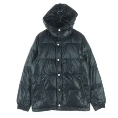 green label relaxing グリーンレーベルリラクシング 長袖 ダウンジャケット S ブラック フード取り外し可 メンズ 古着