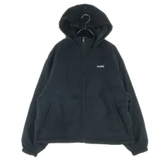 X-girl エックスガール 英字 長袖 中綿ジャケット S ブラック リバーシブル レディース 古着