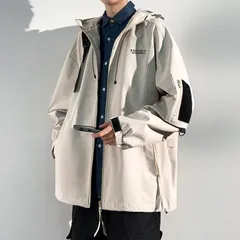 フード付き マウンテンパーカー メンズ 大きいサイズ 防風 撥水加工 ウィンドブレーカー ジャンパー 登山ウェア アウトドアウェア 長袖ジャ