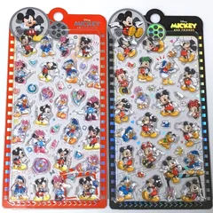 ミッキーミニーボンボンドロップシール2枚セット（海外正規品）