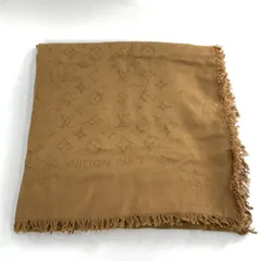 【中古】LOUIS VUITTON 大判ストール ブラウン ルイ・ヴィトン[10]