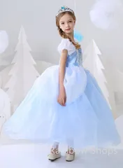新品未使用プリンセスドレス　コスプレドレス　Cospaly　シンデレラ 子供 ドレス コスチューム 衣装hjsyd075