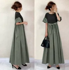 ワンピース ワンピ ロングワンピース シャツワンピース 春 夏 秋 レディース 半袖 上品 オフィス 通勤 OL 結婚式 オシャレ