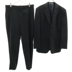 MEN'S CLUB メンズクラブ ストライプ柄 スーツ 上下 セットアップ 98AB6 ブラック メンズ 古着