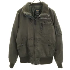 ALPHA INDUSTRIES INC アルファインダストリーズ フライトジャケット M オリーブ系 中綿 メンズ 古着