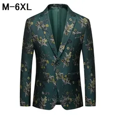 メンズ スーツジャケット 花柄 高級感 トップス ビジネス カジュアル フォーマル おしゃれ エレガント 快適 大きいサイズ 通勤 事務服 結婚