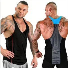 タンクトップ メンズ ノースリーブ トップス ジム 筋トレ フィットネス インナー メッシュトップス タイト おしゃれ トレーニングウエア ス