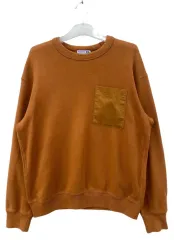 UNIQLO Kinloch Anderson(キンロックアンダーソン) ポケット スウェット Tシャツ 肘当て ブラウン