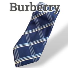 BURBERRY】ブルーノバチェック シルクネクタイ - メルカリ