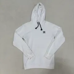 XS アディダス 白 トレフォイル ロゴ フーディー Tシャツ 1120-1