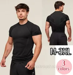 トレーニングウェア メンズ 半袖 トップス Tシャツ メッシュ切り替え 通気性 吸汗 速乾 フィットネス インナー スポーツ ランニングウェア 