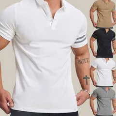 ポロシャツ メンズ 半袖 Tシャツ トップス 大きいサイズ カジュアル ビジネス 通勤 通気性 速乾 男性用 夏服 メンズファッション 30代40代5