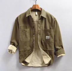 シャツ メンズ ミリタリーシャツ カジュアルシャツ カーゴシャツ かっこいい ドロップショルダー おしゃれ ストリート系 お出かけ かっこい