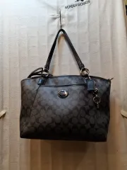 COACH シグネチャー ショルダーバッグ/トートバッグ ブラック