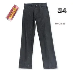 RUSTLERデニムパンツジーンズ34股下85㎝後染めブラック HH01826