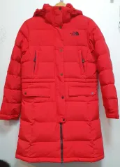 THE NORTH FACE ザノースフェイス レディース ダウンジャケット ロング丈 レッド 95