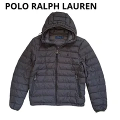 POLO RALPH LAUREN ポロラルフローレン　フード付き ライトダウンジャケット グレー S メンズ　レディース　男女