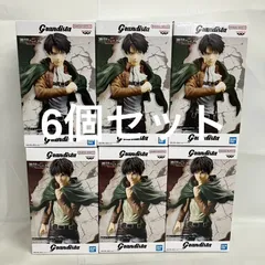 未開封 進撃の巨人 Grandista リヴァイ エレン フィギュア 6個セット SFQ814 c101