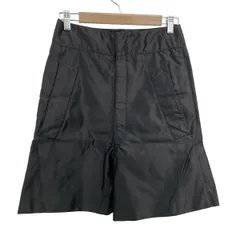 MIU MIU ブラックショートパンツ 36 美品】miumiu/ミュウミュウ ダメージブラックデニムショートパンツ 36