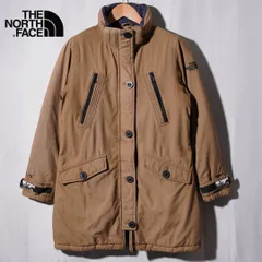 ノースフェイス THE NORTH FACE ハイベント ダウン コート M ブラウン ロゴ刺繍 ダウンジャケット HYVENT VX ACTIVE  コートダウン ストリート ビジネスカジュアル 古着 Y052