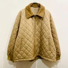 ユニクロC パフテックブルゾン 襟コーデュロイ 中綿 キルティング ベージュ ブラウン 大きいサイズ XXL【送料込み】