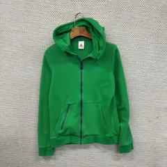 le coq sportif グリーン 刺繍 ロゴ フーディー ジップアップ 85 M08180
