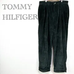 トミーヒルフィガー　TOMMY  HILFIGER【L~XL】コーデュロイパンツ　ワイド　90年代 オールド　タックパンツ