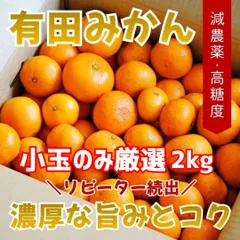 小玉・小粒厳選【減農薬】甘くて濃い！有田みかん 訳あり 家庭用 2kg