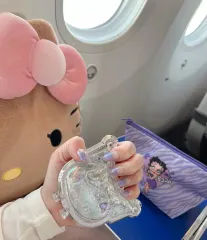 日本輸入 Sanrio HELLO KITTY オーロラミラー クロミ MELODY シナモロール クリア ホログラムミラー