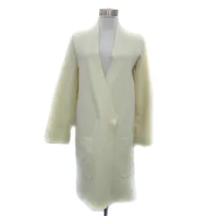 ユニクロ UNIQLO × ルメール LEMAIRE ニットカーディガン ロング丈 Vネック 前開き 無地 アイボリー /YS23