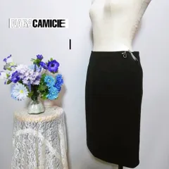 ナラカミーチェ　極上美品　クリーニング済　ひざ丈スカート　Мサイズ　黒色系