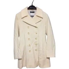 ZK5 RIO DE CENT ダブル ジャケット ショートコート  アイボリー 白系 オフホワイト Mサイズ レディース アウター