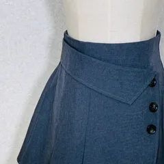 新品タグ付き GRL グレイル ラップ風 プリーツ ミニスカート グレー M