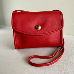 Vintage Coach Chrystie Bag Red Leather Crossbody USA