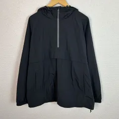 UNIQLO ユニクロ アノラックパーカー 無地 ブラック XLサイズ メンズ 古着 テック系 スポーツMIX