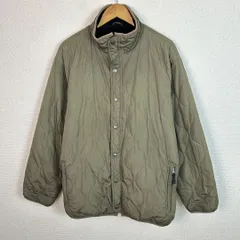 AIRWALK エアウォーク キルティングジャケット 無地 カーキ 2Lサイズ メンズ 古着 アメカジ アウトドア