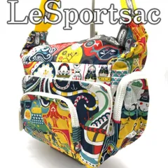 LeSportsac レスポートサック ショルダーバッグ ナイロン 多ポケット 総柄 マルチカラー 軽量 斜め掛け 肩掛け デイリー レディース