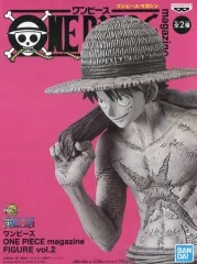 【中古】フィギュア モンキー・D・ルフィ(モノクロ) 「ワンピース」 ONE PIECE magazine FIGURE vol.2
