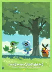 【中古】サプライ ポケモンカードゲーム デッキシールド(スリーブ) ツタージャ＆ポカブ＆ミジュマル ポケモンセンター限定