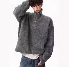 【完売品】Camphor Wood シャツレイヤードドッキングラメニットトップ 完売品】Camphor Wood シャツレイヤードドッキングラメニットトップ
