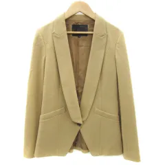 アンタイトル UNTITLED テーラードジャケット ミドル丈 シングルボタン 総裏地 1 キャメル 茶 /YM24