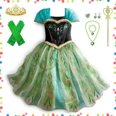【在庫セール】110 100 選べるデザイン 120 ハロウィン 発表会 なりきり 仮装 130 セット アクセサリー 豪華 140 衣装 コスプレ 子供 ・NTG004 ドレス プリンセス [CREDIBLE]