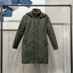 ローレン ラルフローレン レディース カジュアル フード ロング キルティング コート ジャケット