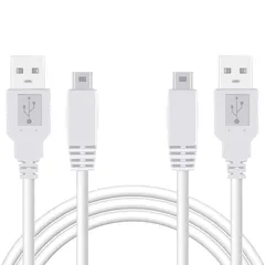 WiiU 充電ケーブル 【2本セット】NIJIAKIN WiiU/Wii U GamePad ゲームパッド コントローラー 充電器 USB 充電 ケーブル