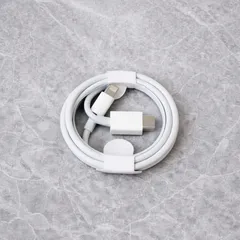 Type-C→Lightning 充電ケーブル 1m 1本 iPhone対応 純正互換 非純正 ホワイト USB-C 充電コード 予備・車用・自宅用に