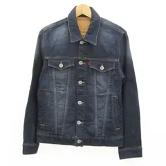 エドウィン デニムジャケット アウター ジャージーズ Gジャン JERSEYS メンズ Mサイズ ブルー EDWIN 【中古】