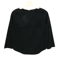 アンタイトル ブラウス シャツ トップス 長袖 プルオーバー 日本製 レディース 2サイズ ブラック UNTITLED 【中古】