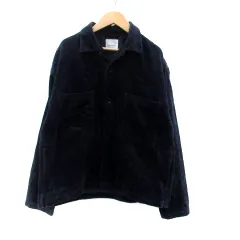 ジュンレッド JUNRed CPOジャケット コーデユロイジャケット オープンカラー ミドル丈 無地 M 紺 ネイビー /HO35のサムネイル