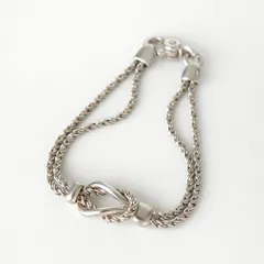 ティファニー ヴィンテージ ダブルロープ ツイストチェーン ブレスレット シルバー925