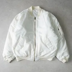 タクタク リバーシブル オーバーサイズ MA-1 ボンバージャケット ホワイト